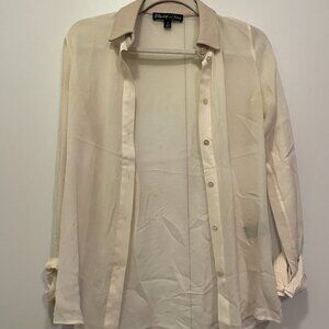 Elizabeth and James button down leather collar